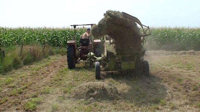  Jesper Dieker in 2009 met de Claas Medium 80